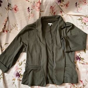 Maurices Olive Textured Blazer